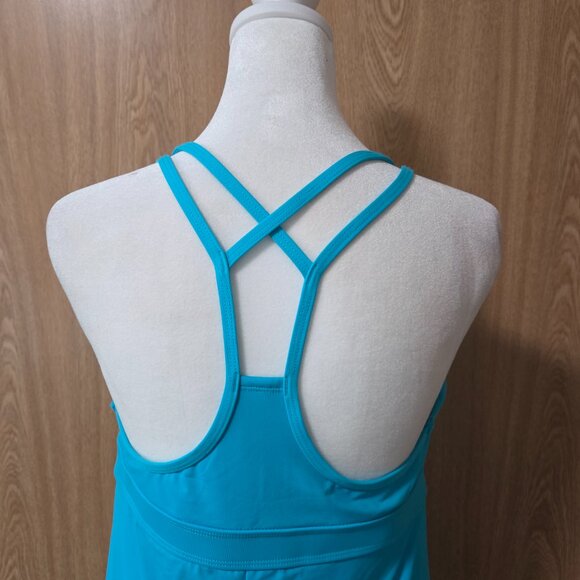 Athleta Shorebreak Turquoise Swim Dress - Picture 6 of 12